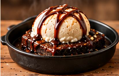 Hot Hazelnut Brownie sundae